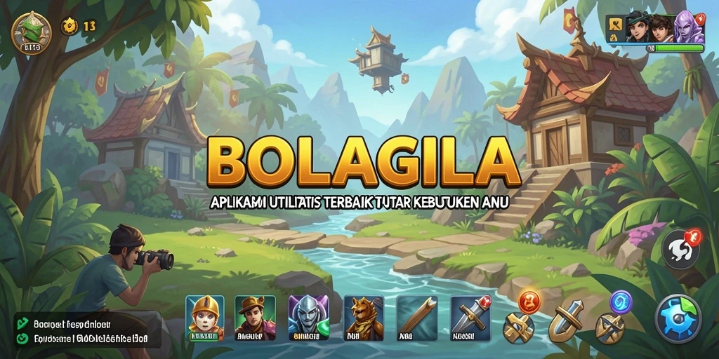 Screenshot utama BOLAGILA menunjukkan antarmuka aplikasi yang intuitif.