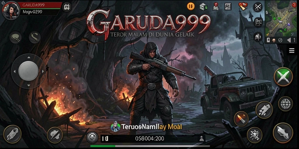Tampilan gameplay GARUDA999 menampilkan suasana mencekam yang mendebarkan.