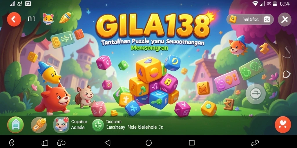 Screenshot GILA138 menunjukkan gameplay puzzle yang menantang dan menarik.