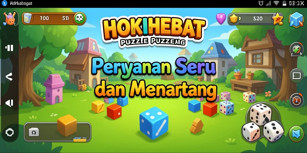 Screenshot utama HOKIHEBAT menampilkan gameplay Puzzle yang sangat menarik.
