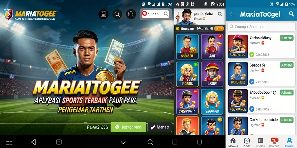 Tampilan antarmuka MARIATOGEL yang intuitif dan menarik.