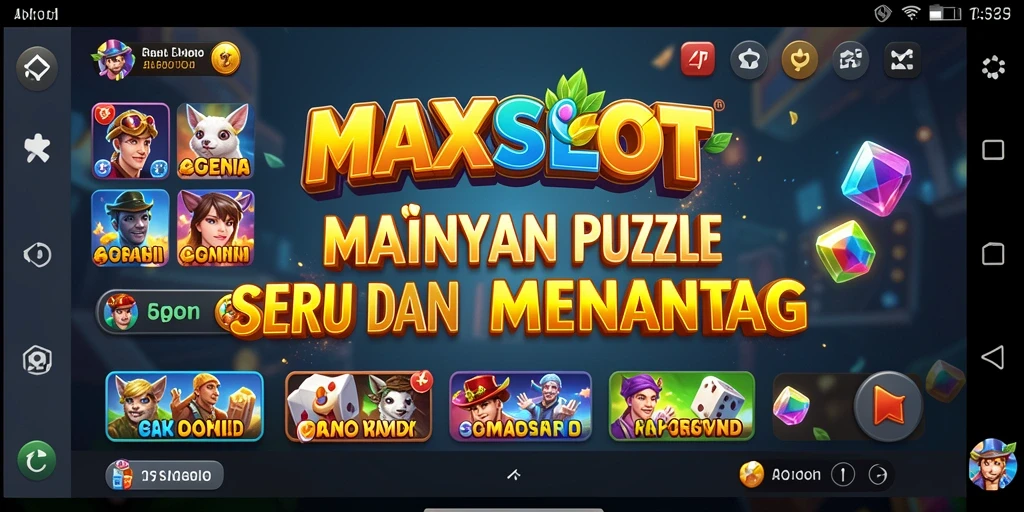 Tampilan gameplay seru MAXSLOT saat memecahkan puzzle.