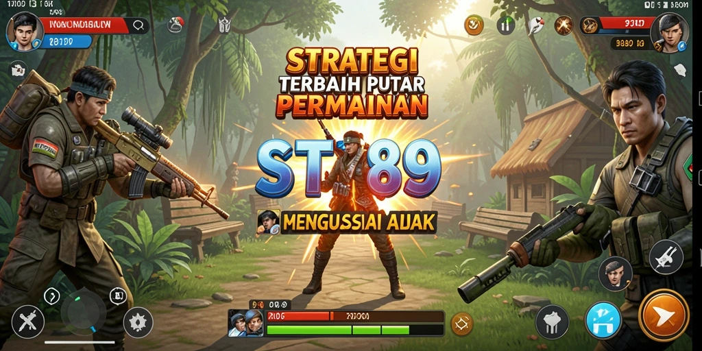 Screenshot utama ST789 menampilkan aksi strategi yang mendebarkan.